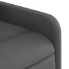 vidaXL Sill&oacute;n reclinable elevable de tela gris oscuro