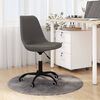 vidaXL Silla de oficina giratoria tela gris oscuro