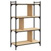 vidaXL Librer&iacute;a 4 estantes madera ingenier&iacute;a roble Sonoma 76x32x123 cm