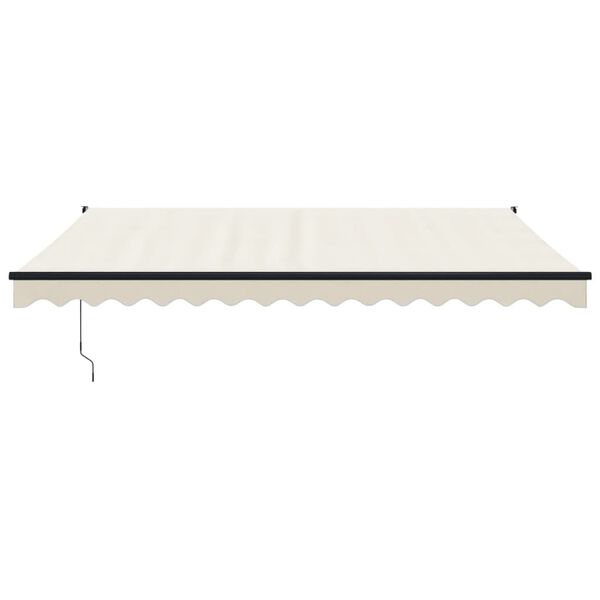 vidaXL Toldo retr&aacute;ctil autom&aacute;tico color crema 4,5x3 m