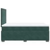 vidaXL Cama box spring con colch&oacute;n terciopelo verde oscuro 120x200 cm