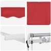 vidaXL Toldo Retr&aacute;ctil Rojo 350 x 200 cm tela