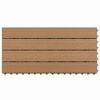 vidaXL Tile de Decking 6 pcs Marr&oacute;n 60 x 30 cm WPC