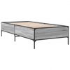 vidaXL Estructura cama madera ingenier&iacute;a metal gris Sonoma 75x190 cm