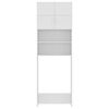 vidaXL Armario de lavadora madera contrachapada blanco 64x25,5x190 cm