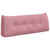 vidaXL Coj&iacute;n de Espalda Rosa 120 x 24 x 50 cm Terciopelo
