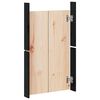 vidaXL Puertas de cocina exterior MEPPEL 2 uds madera pino negro 50x9x82 cm
