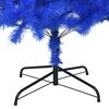 vidaXL Árbol de Navidad artificial con soporte PVC azul 240 cm