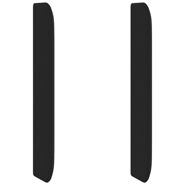 vidaXL Oreja de cabecero Negro 80 x 16 x 4 cm tela