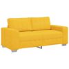 vidaXL Sof&aacute; de dos plazas, color amarillo claro, 180x77x82 cm, tejido de pana
