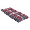 vidaXL Cojines para silla respaldo alto 2 uds tela Oxford cuadros rojo