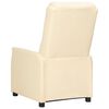 vidaXL Sill&oacute;n reclinable de cuero sint&eacute;tico crema