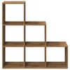 vidaXL Librer&iacute;a divisor 3 niveles madera roble artisan 99x29x99 cm