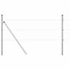 vidaXL Poste de Valla Plateado 10 x 0,5 m (malla de 36 mm) Acero