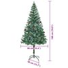 vidaXL &Aacute;rbol de Navidad artificial Verde 180 cm PVC y acero