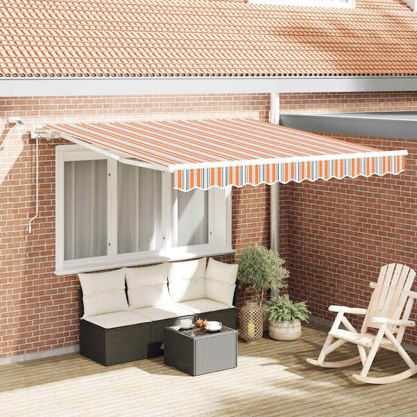 vidaXL Toldo Retr&aacute;ctil Multicolor 300 x 250 cm Poli&eacute;ster y metal