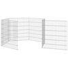 vidaXL Recinto animales corral 6 paneles hierro galvanizado 54x60 cm