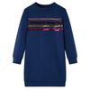 vidaXL Vestido sudadera infantil azul marino 92