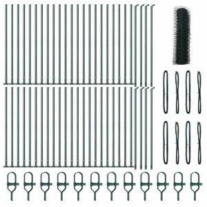 vidaXL Poste de Valla Verde