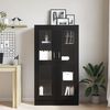 vidaXL Librer&iacute;a Roble Negro 82,5 x 30,5 x 150 cm Madera de ingenier&iacute;a