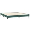 vidaXL Cama box spring con colchones terciopelo verde oscuro 180x210cm