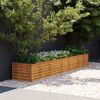 vidaXL Jardinera elevada 291x50x36 cm de acero corten