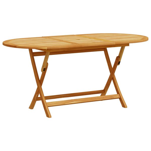 vidaXL Juego comedor de jardín 7 pzas madera maciza acacia y textileno