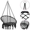 vidaXL Silla colgante hamaca columpio 80 cm antracita