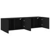 vidaXL Muebles para TV de pared 2 unidades negro 80x30x41 cm