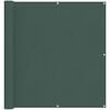 vidaXL Pantalla de Balc&oacute;n Verde oscuro 110 x 600 cm Tela Oxford