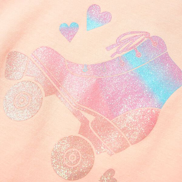 Camiseta infantil naranja claro 140