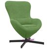 vidaXL Sill&oacute;n huevo Verde claro 63 x 73 x 90 cm Terciopelo