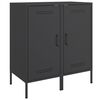 vidaXL Aparadores 2 unidades acero negro 36x39x79 cm