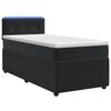 vidaXL Cama box spring con colch&oacute;n Negro 100 x 200 cm Terciopelo