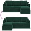 vidaXL Sof&aacute; Verde oscuro 198 x 134 x 80 cm Terciopelo