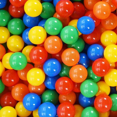 vidaXL Tienda de juego de niños con 250 bolas multicolor 338x123x111cm