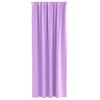 vidaXL Cortinas Opacas con Anillas 2 pcs Morado 260 x 140 cm Poli&eacute;ster