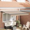 vidaXL Toldo Retr&aacute;ctil Manual Beige 300 x 250 cm Aluminio y Tela