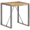 vidaXL Mesa de comedor madera maciza de mango rugosa 70x70x75 cm