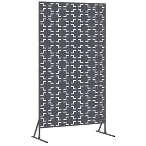 vidaXL Pantalla de Privacidad 100 x 50 x 180 cm Acero Gris antracita