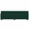 vidaXL Cama box spring con colch&oacute;n terciopelo verde oscuro 120x190 cm