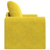 vidaXL Sof&aacute; cama 60cm Amarillo Terciopelo