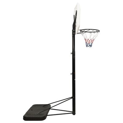 vidaXL Canasta de baloncesto polietileno blanco 258-363 cm