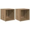 vidaXL Conjunto de mueble de TV 2 uds. Roble artisan