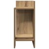 vidaXL Mesas auxiliares 2 uds con estante artesanal roble 25,5x27x60cm