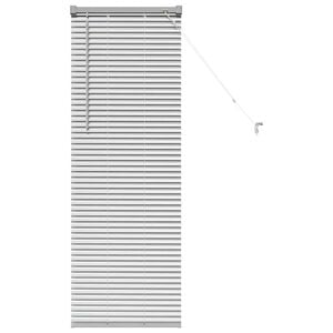 vidaXL Persiana veneciana Plateado 130 x 45 cm 25 mm Aluminio