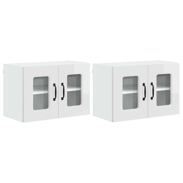 vidaXL Mueble de Cocina Kalmar 2 pcs brillante 60 x 31 x 40 cm