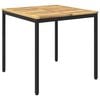 vidaXL Mesa de cena de jard&iacute;n Blanco y Negro 80 x 80,5 x 75 cm
