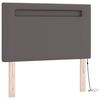 vidaXL Cama tipo Box Spring Gris 90 x 200 cm Cuero sint&eacute;tico