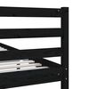 vidaXL Estructura de cama sin colch&oacute;n madera maciza negro 200x200 cm